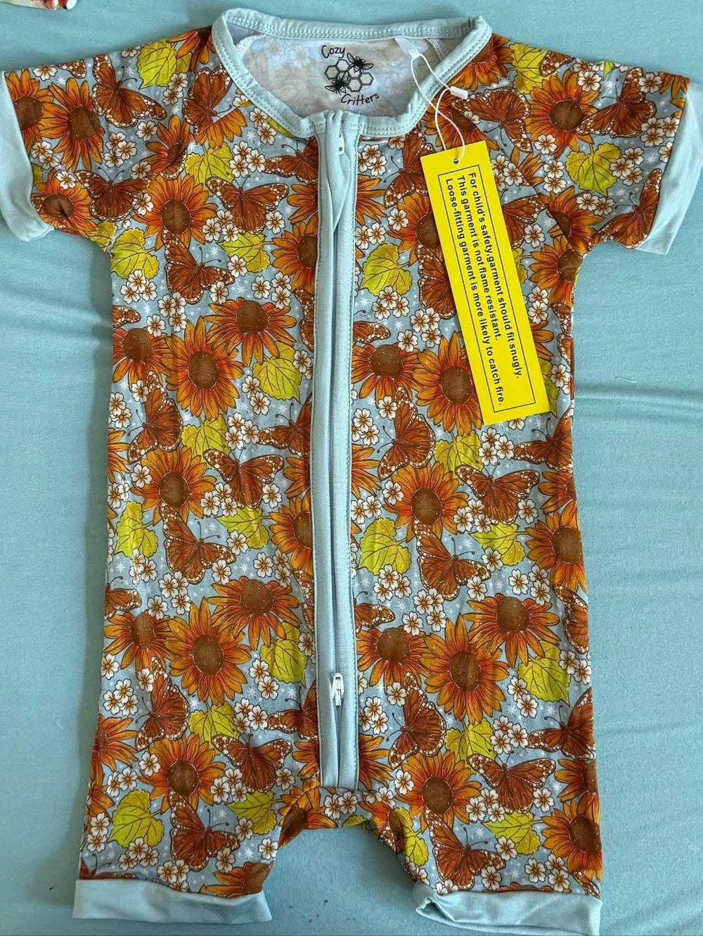 Cozy Critters Floral Bamboo Shorty